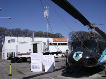 Wheeled Shelter with mast